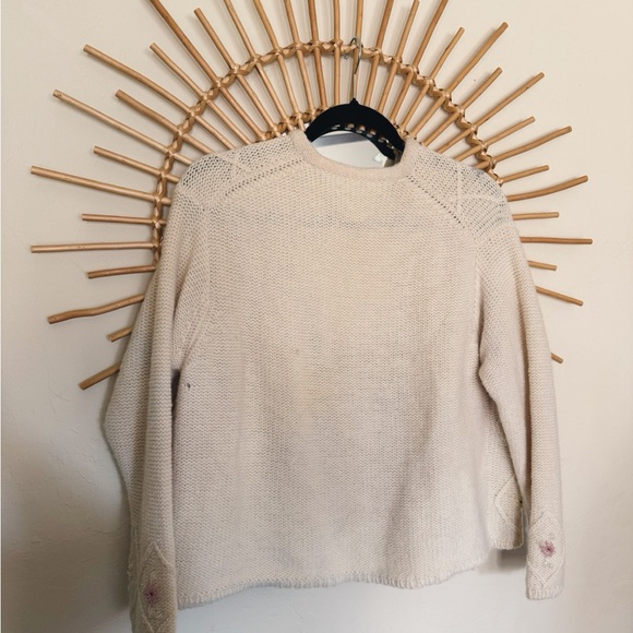 Vintage Beaded Floral Cardigan in Cream - Picture 8 of 9